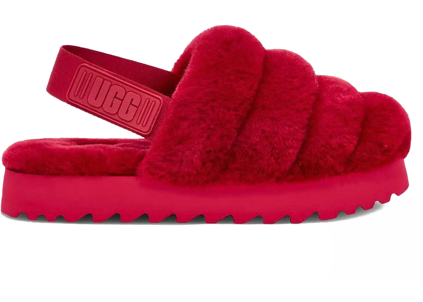 UGG Super Fluff Slipper Ribbon Red (Women's) - 1