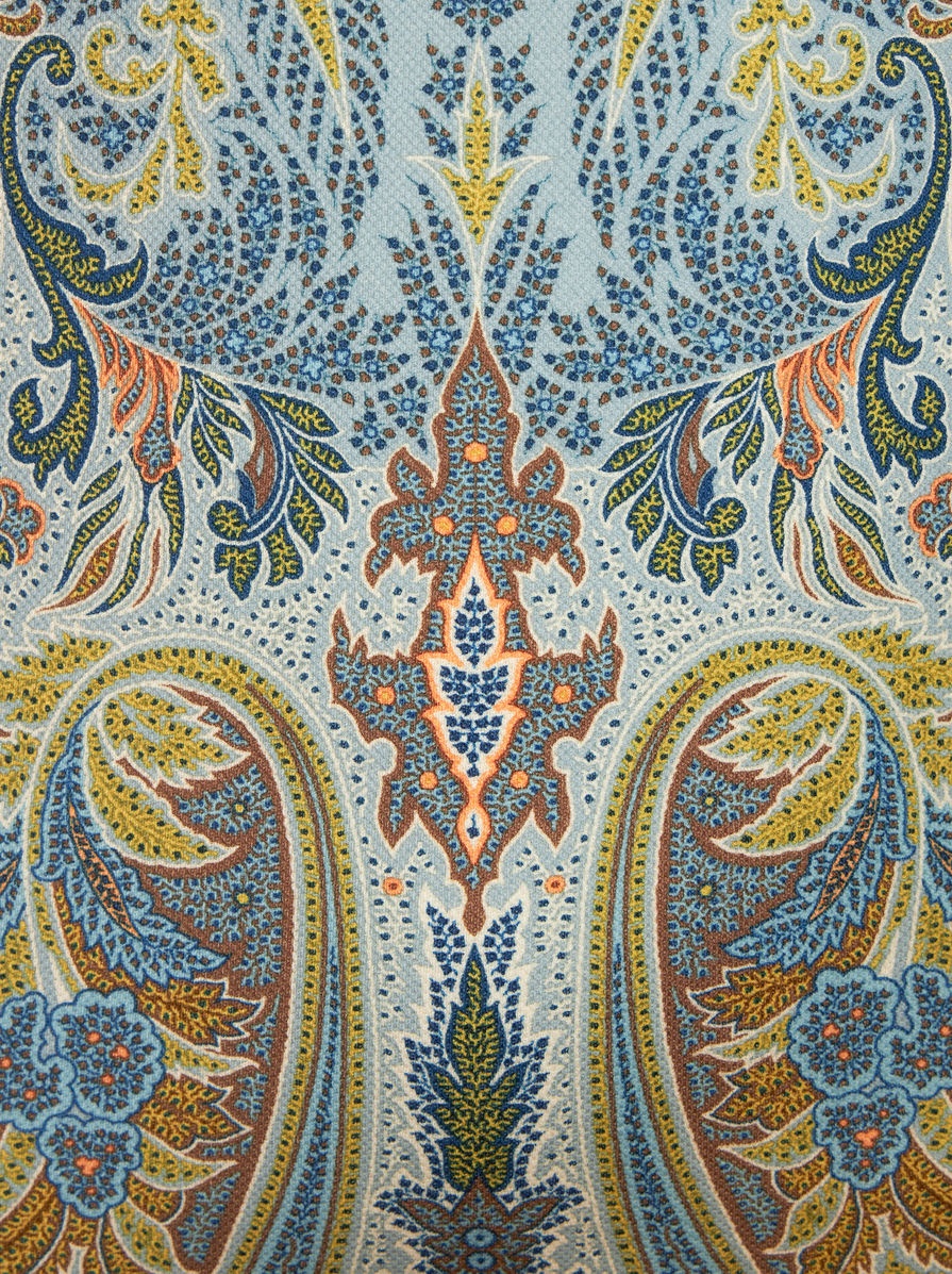 POLO SHIRT WITH PLACED PAISLEY FIGURE - 6