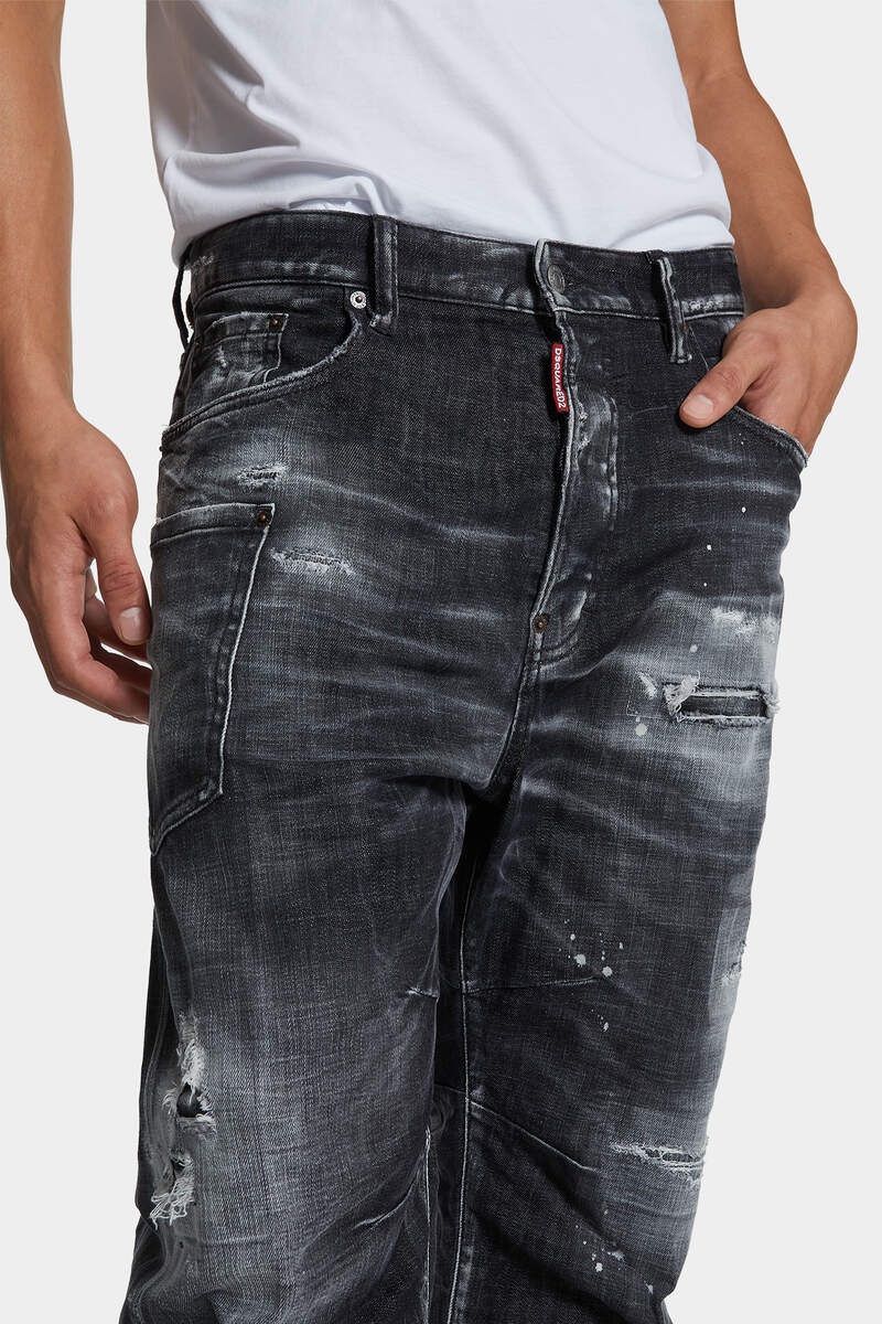 BLACK ROCKY MOUNTAINS WASH KAWAII JEANS - 5