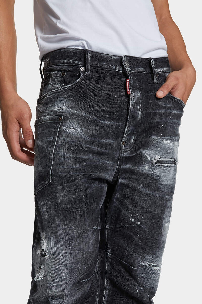 BLACK ROCKY MOUNTAINS WASH KAWAII JEANS 5