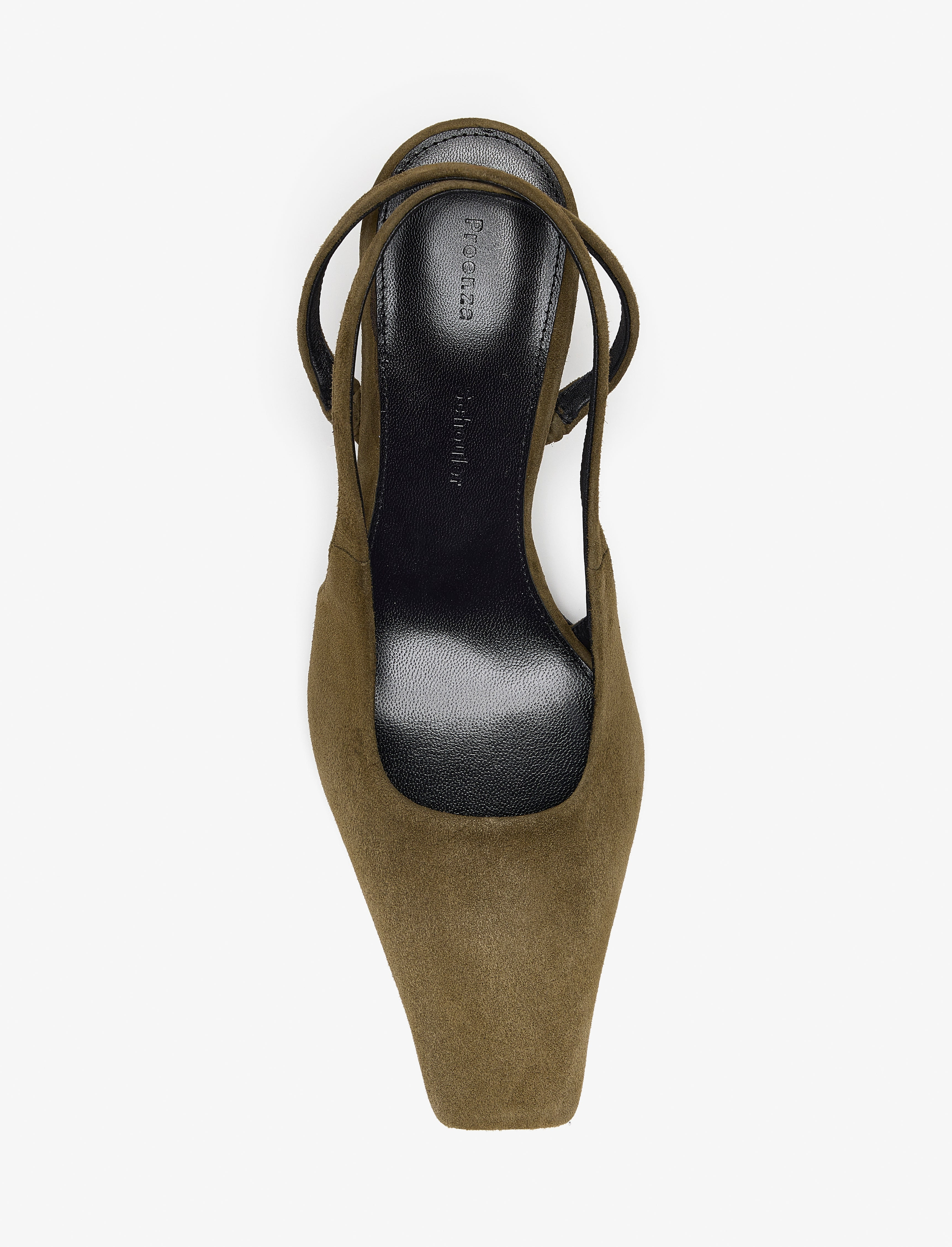 Trap Cross Slingback Pumps in Kidsuede - 3