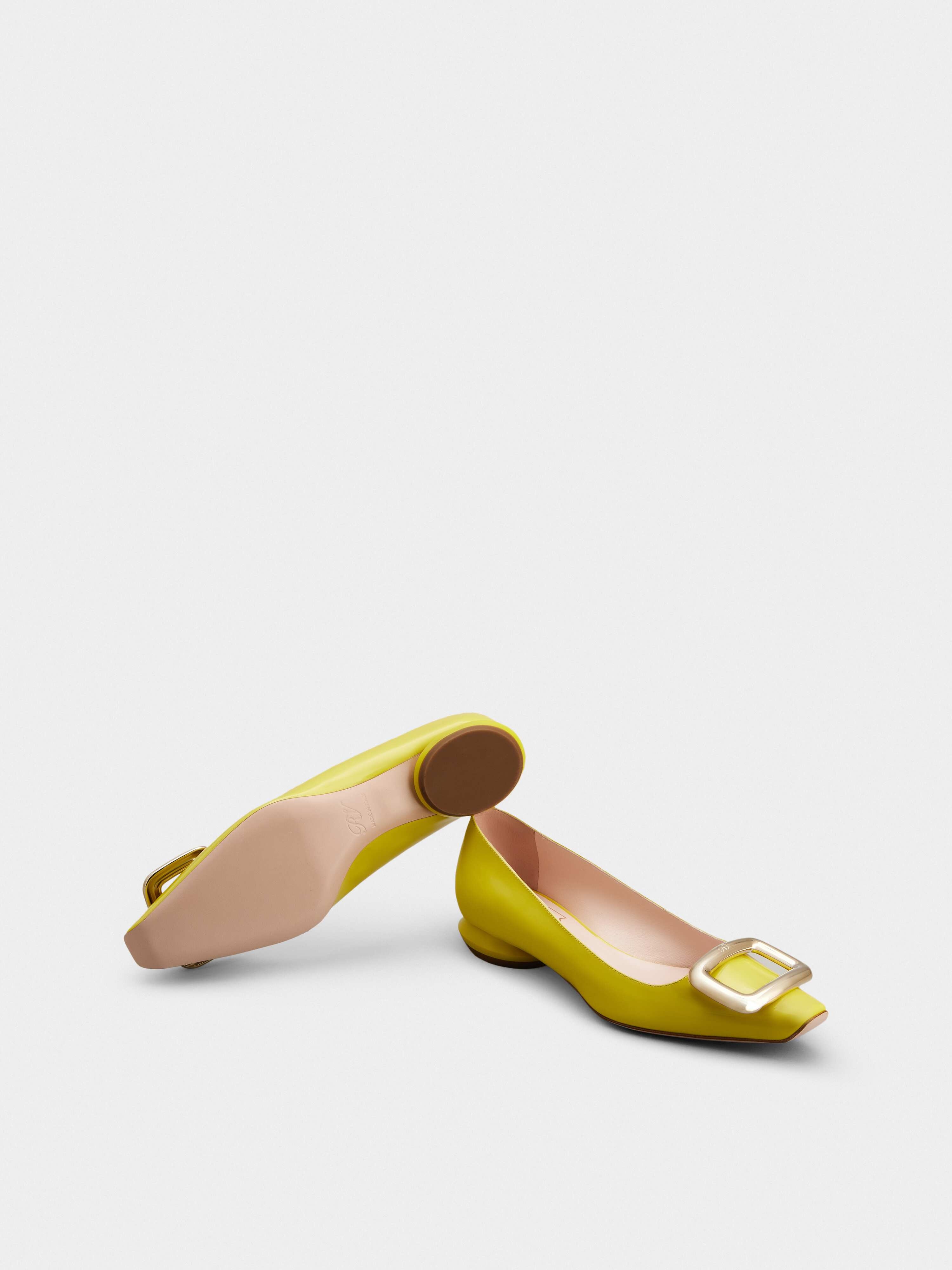 Viv' Choc Metal Buckle Ballerinas in Patent Leather - 6