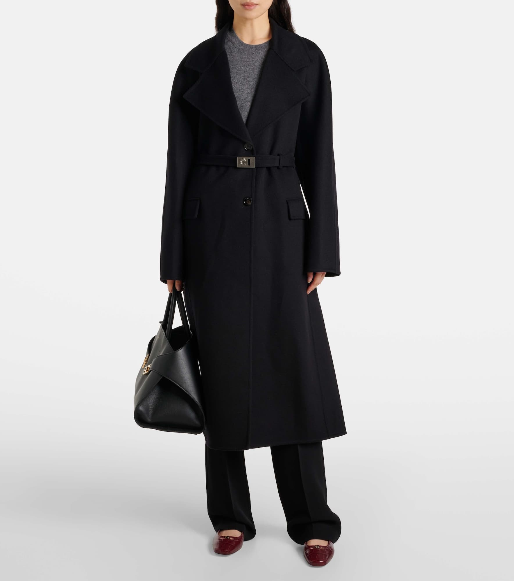Cashmere and wool coat - 2