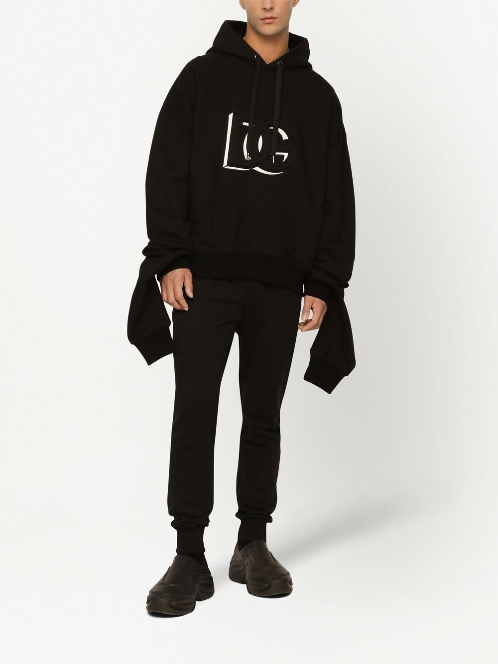 logo-print hoodie - 3