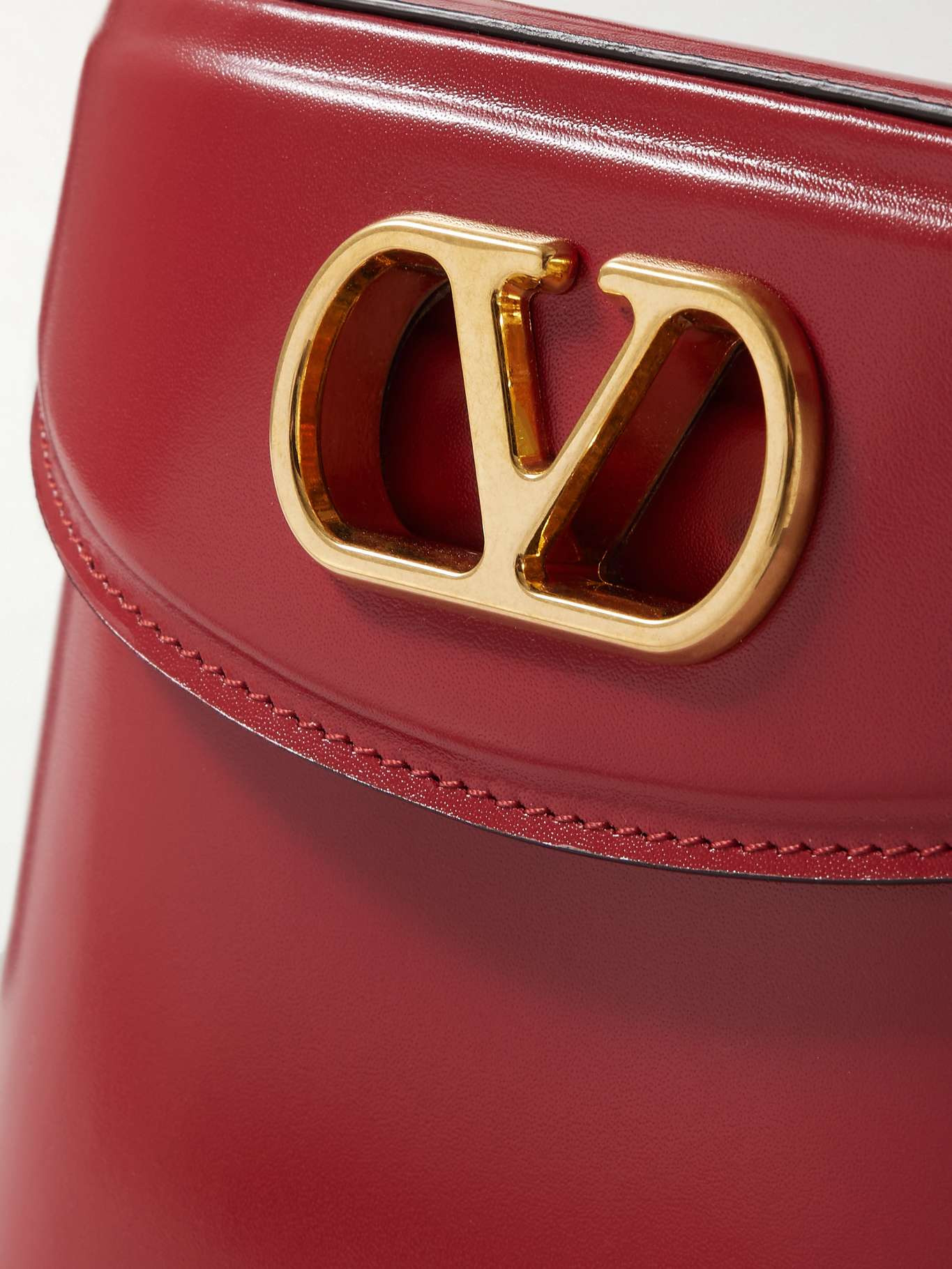 Vain leather shoulder bag Red - 4