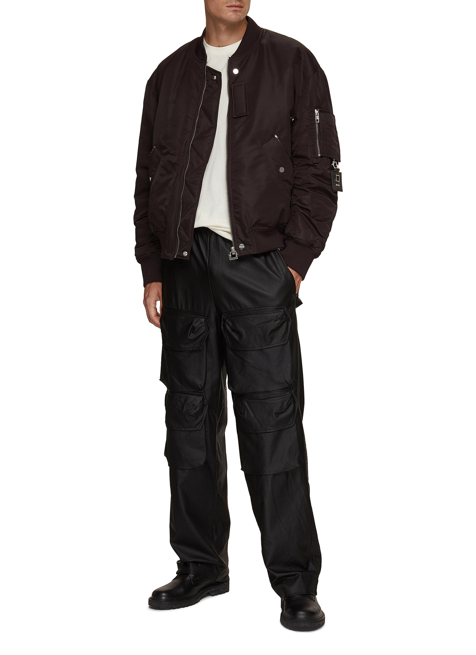 LOGO EMBROIDERED BOMBER JACKET - 2