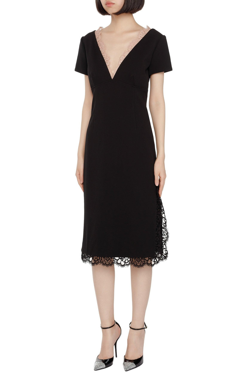 GUCCI Stretch viscose lace dress outlook