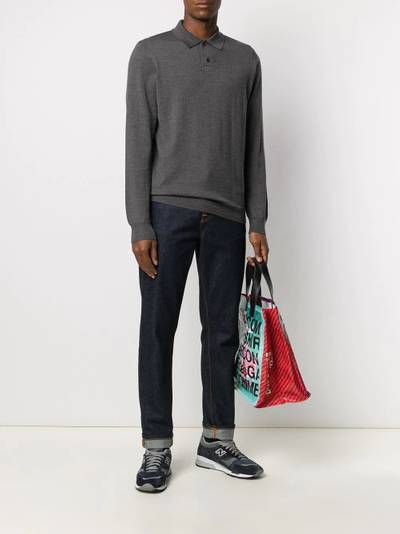 A.P.C. knitted long-sleeved polo shirt outlook