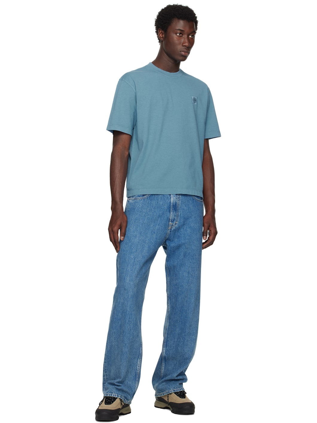 Blue 2100237 Organic Cotton 'Fissato' T-shirt - 4