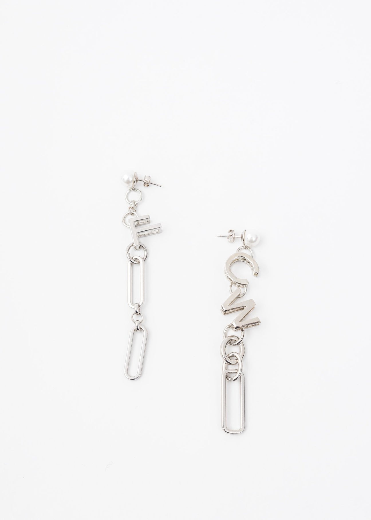 Silver FCW Logo Earring - 1