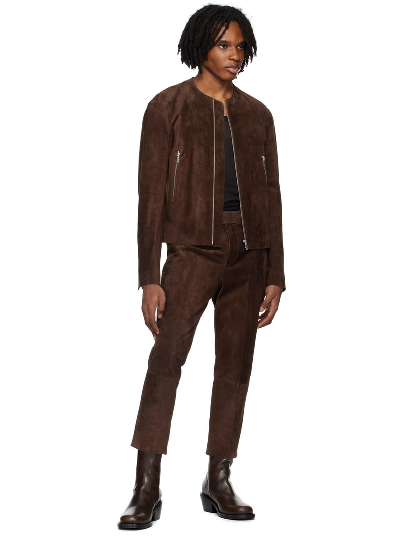 SAPIO Brown Nº 7 Leather Pants outlook