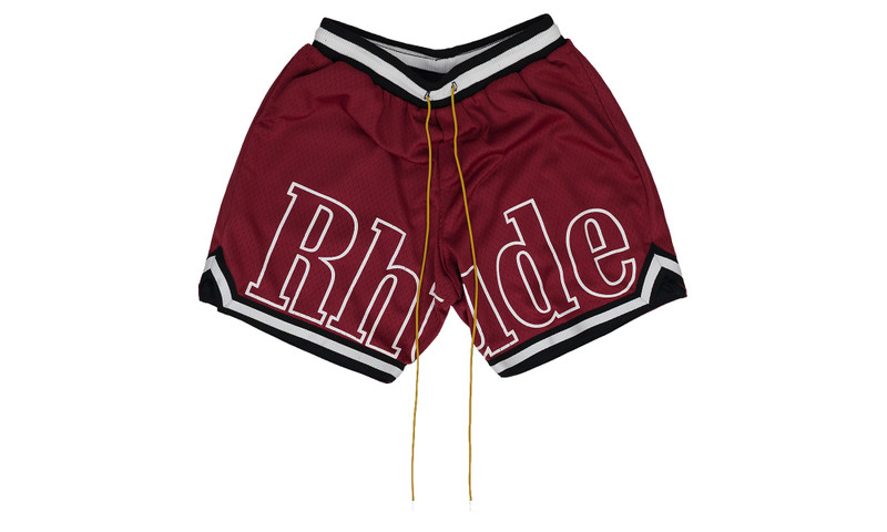 Court Logo Shorts "Burgundy" RHDMBTM0250 BURG 1