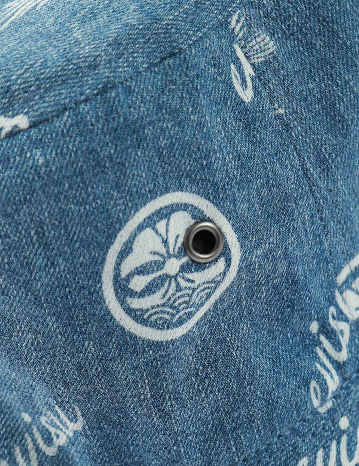 SEAGULL EMBROIDERY REVERSIBLE BUCKET HAT - 8
