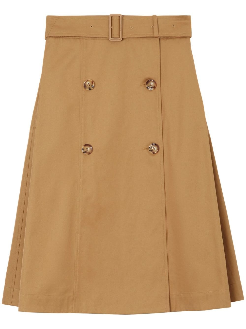 belted-waist flared skirt - 1