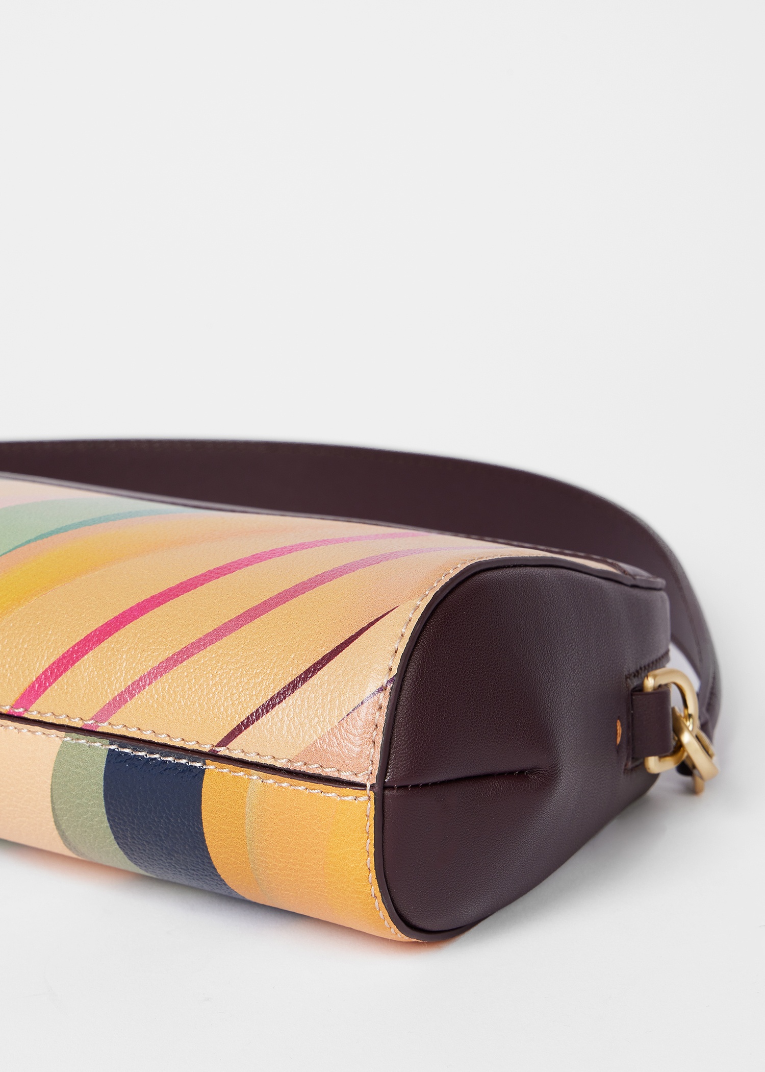 Women's 'Dusky Swirl' Leather Shoulder Bag - 17