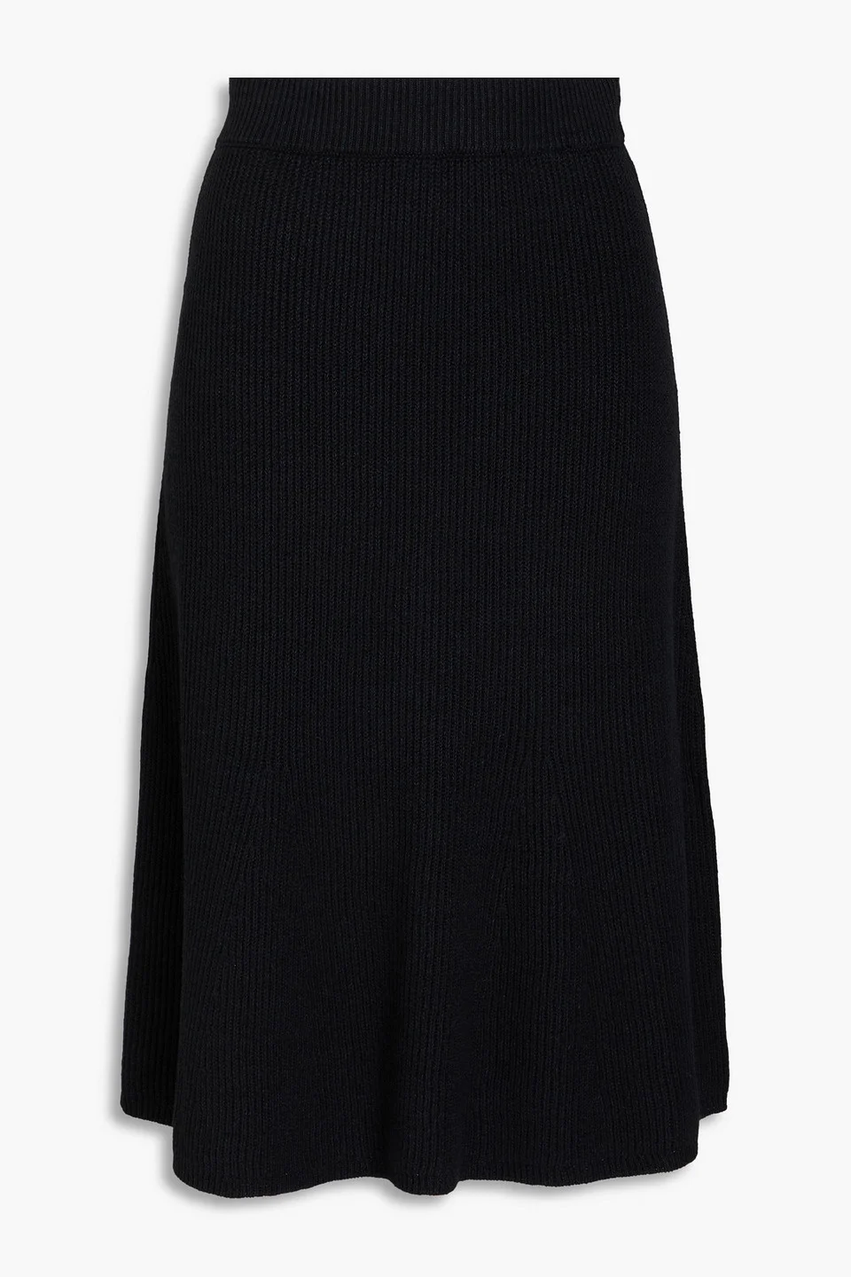 Ribbed linen-blend skirt - 1
