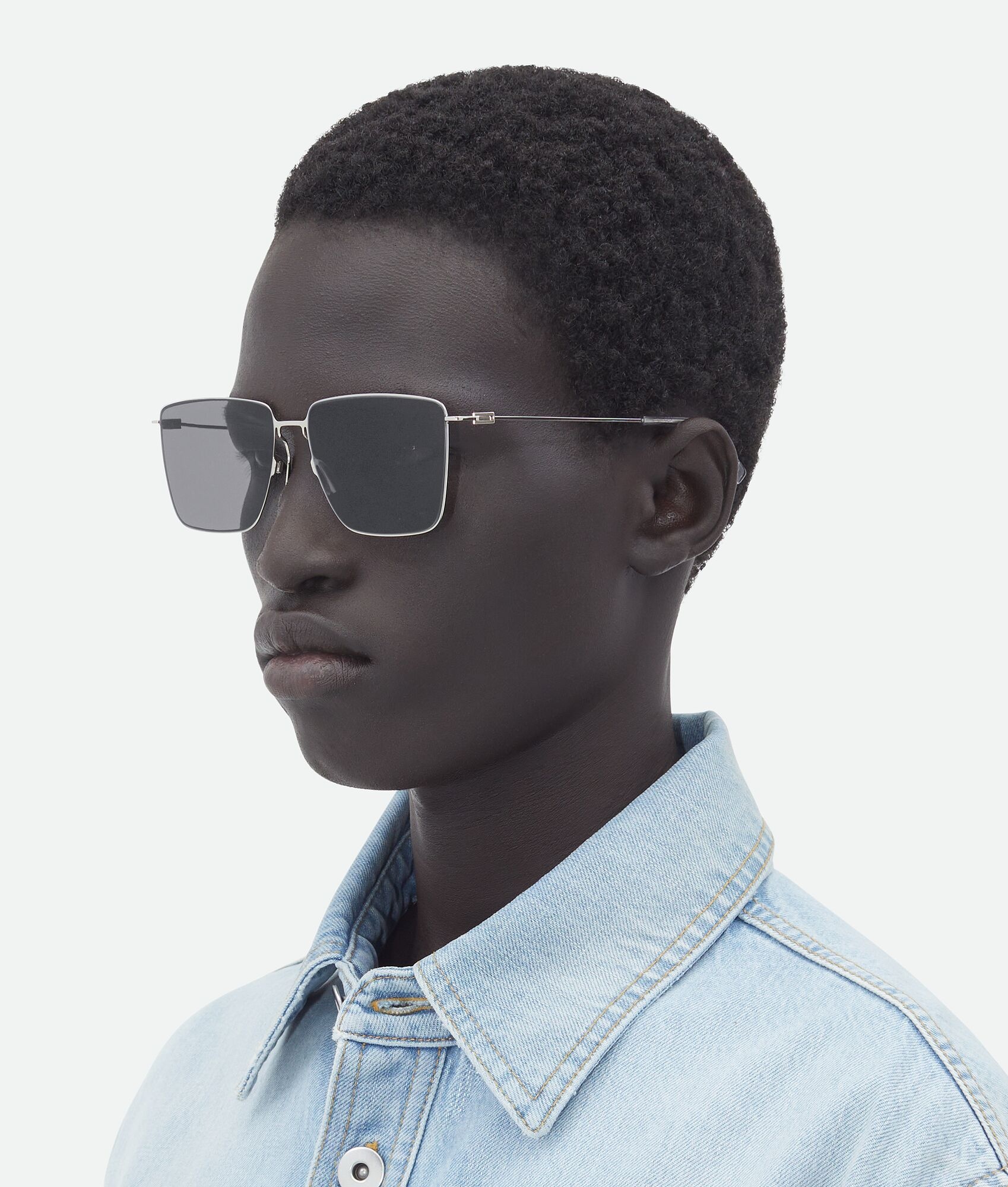 Ultrathin Metal Rectangular Sunglasses - 2