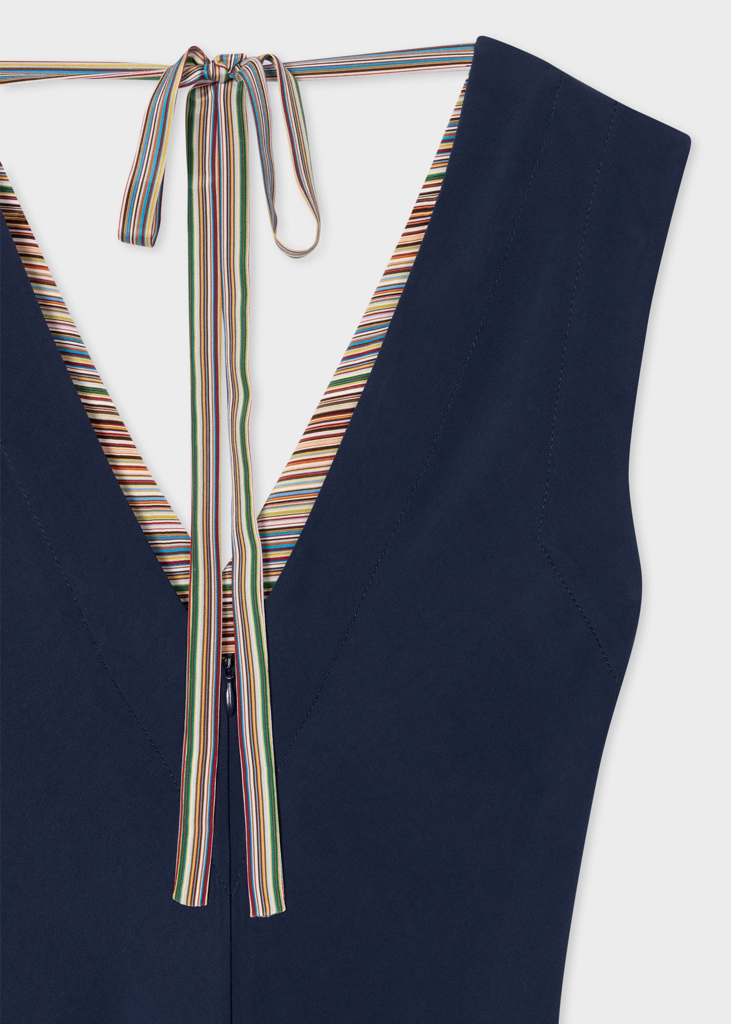 Blue 'Signature Stripe' Dress - 4