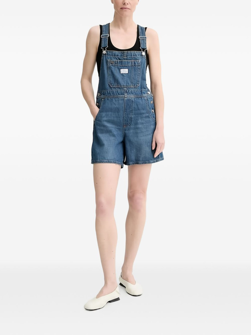 patch pocket denim shortalls 1
