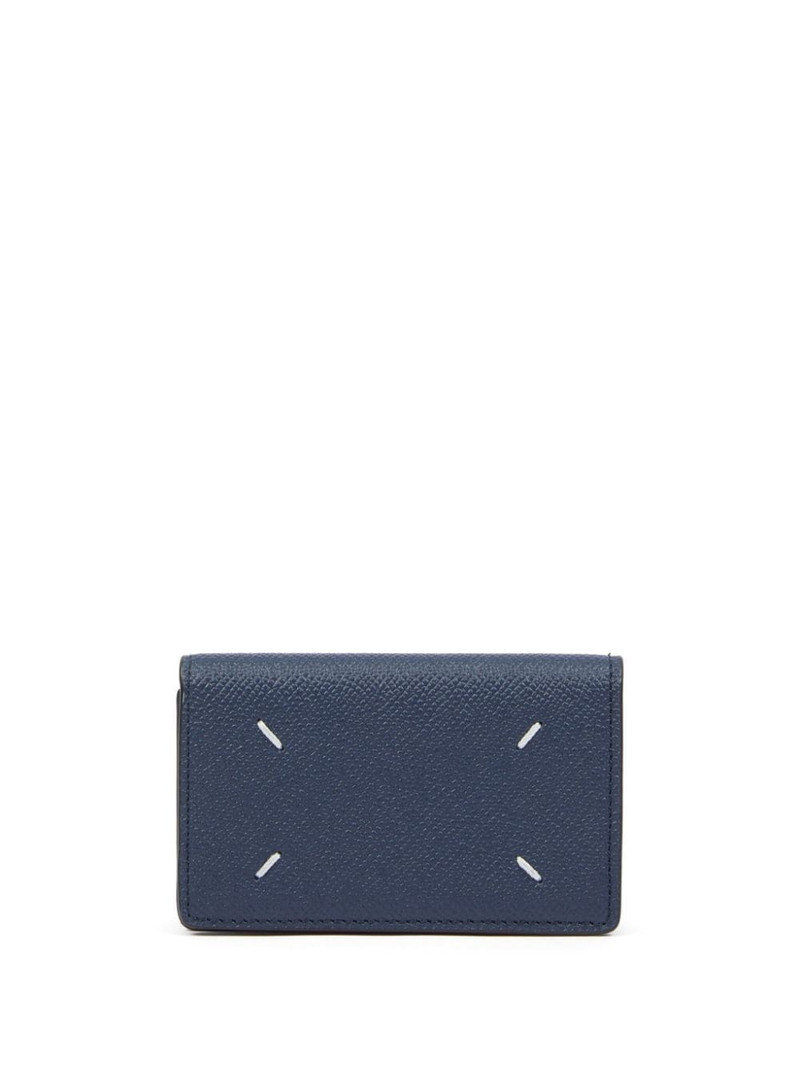 four-stitch leather card holder - 1