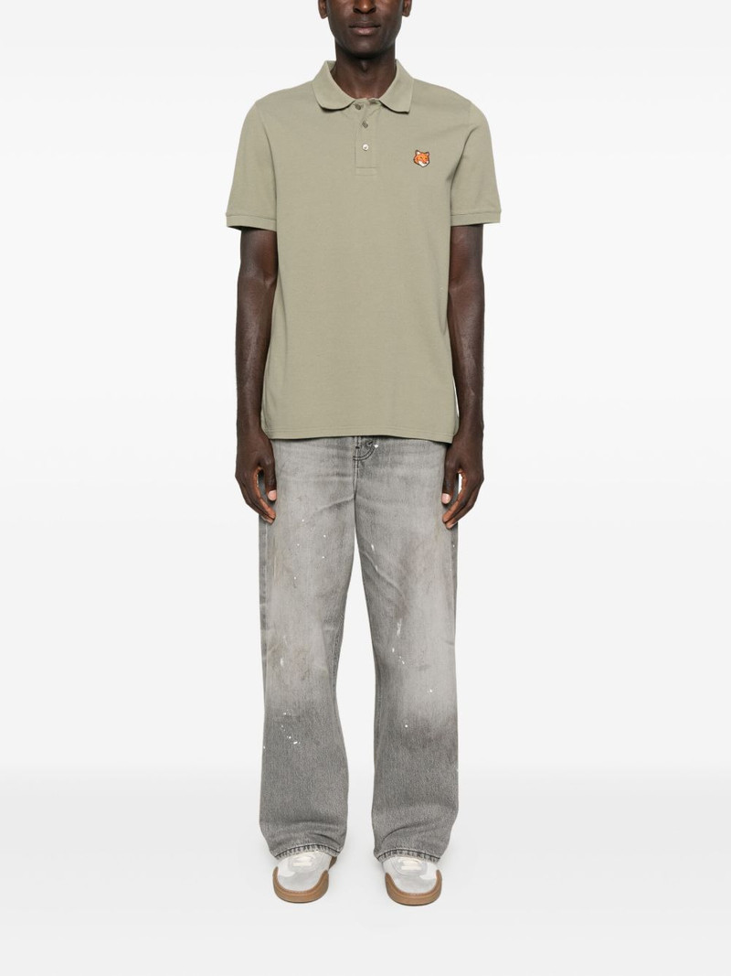 Maison Kitsuné fox-head embroidered polo shirt outlook