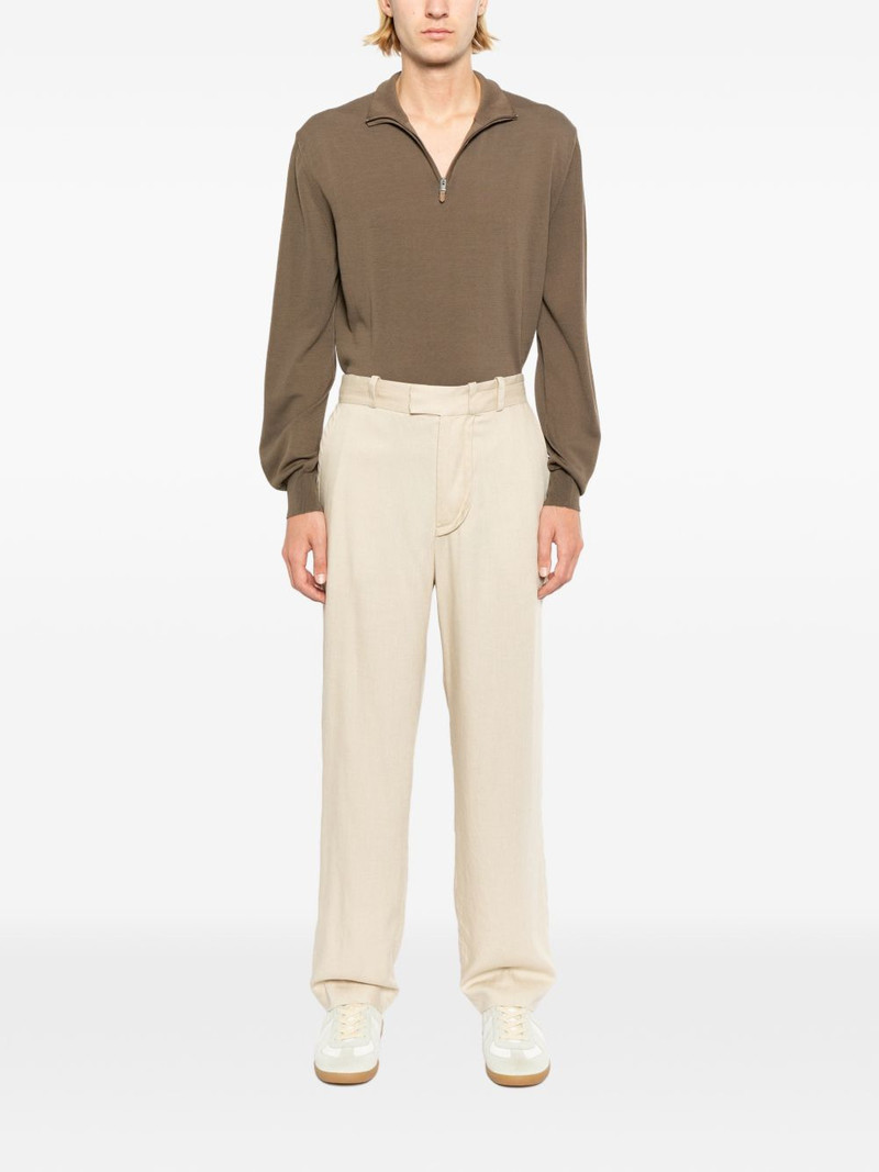 Canali stand-collar zip-up sweater outlook