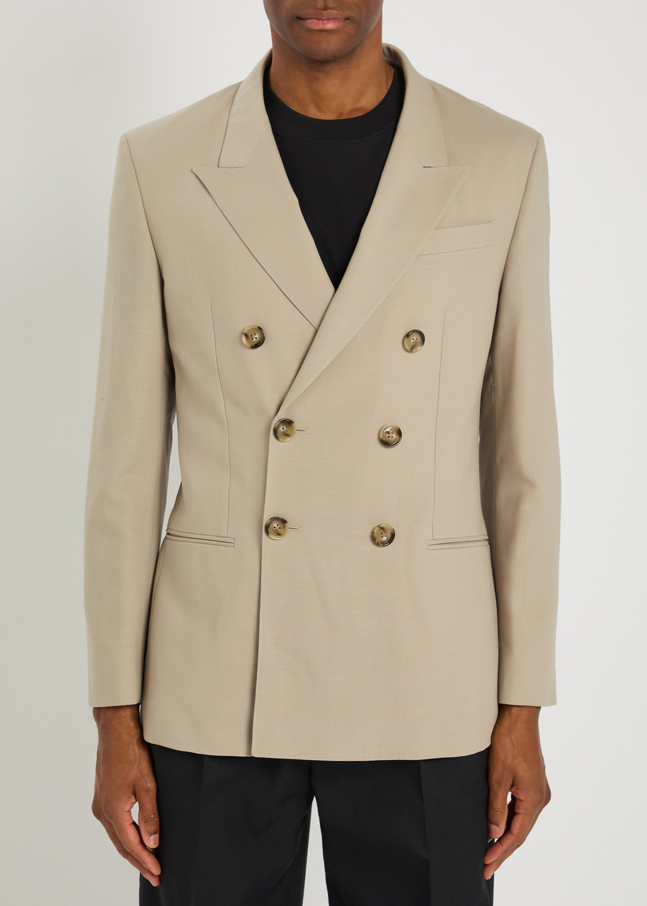 Ami Paris Double-breasted Wool Blazer - 2