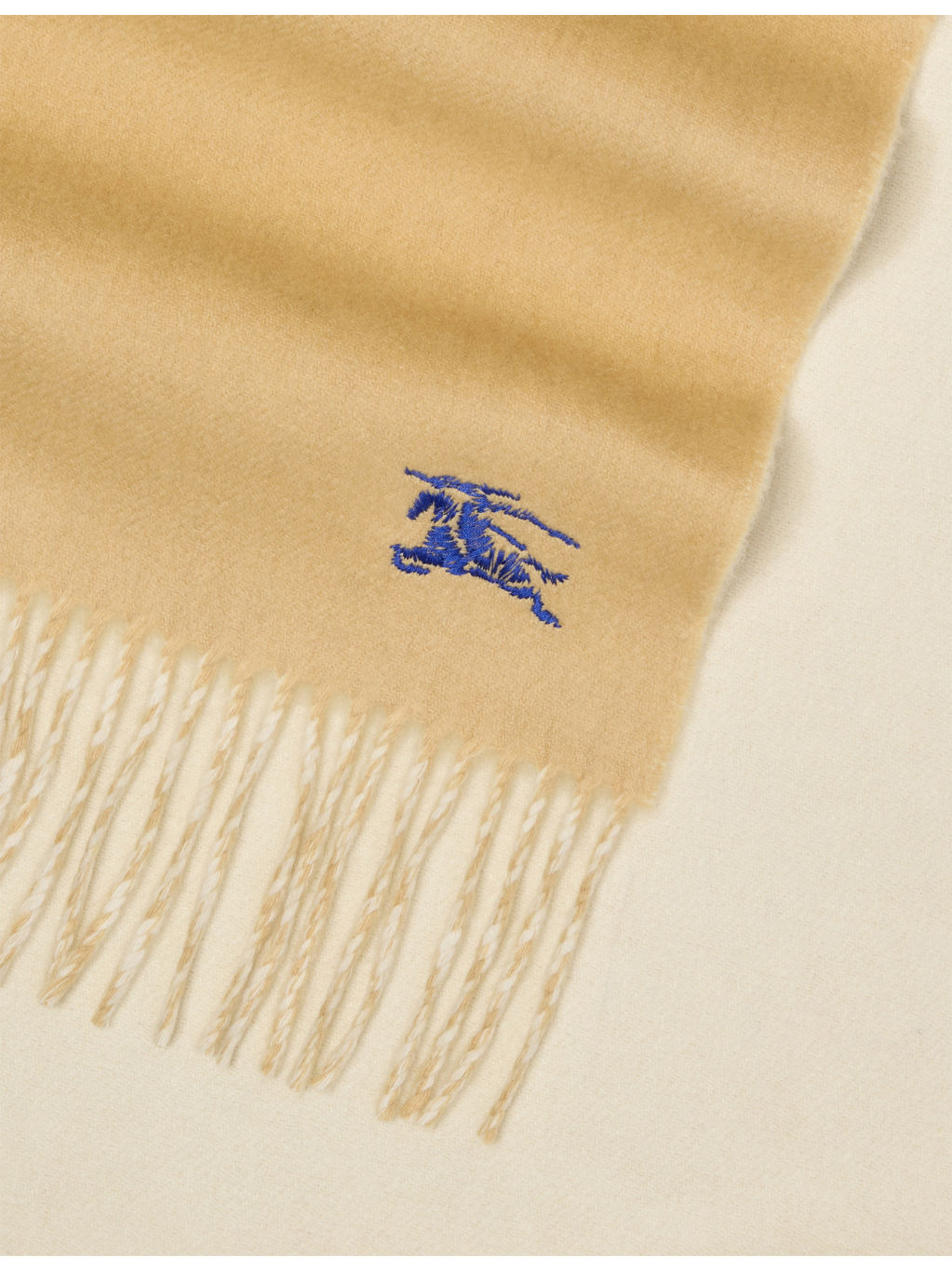 Reversible Logo-Embroidered Cashmere Scarf - 4
