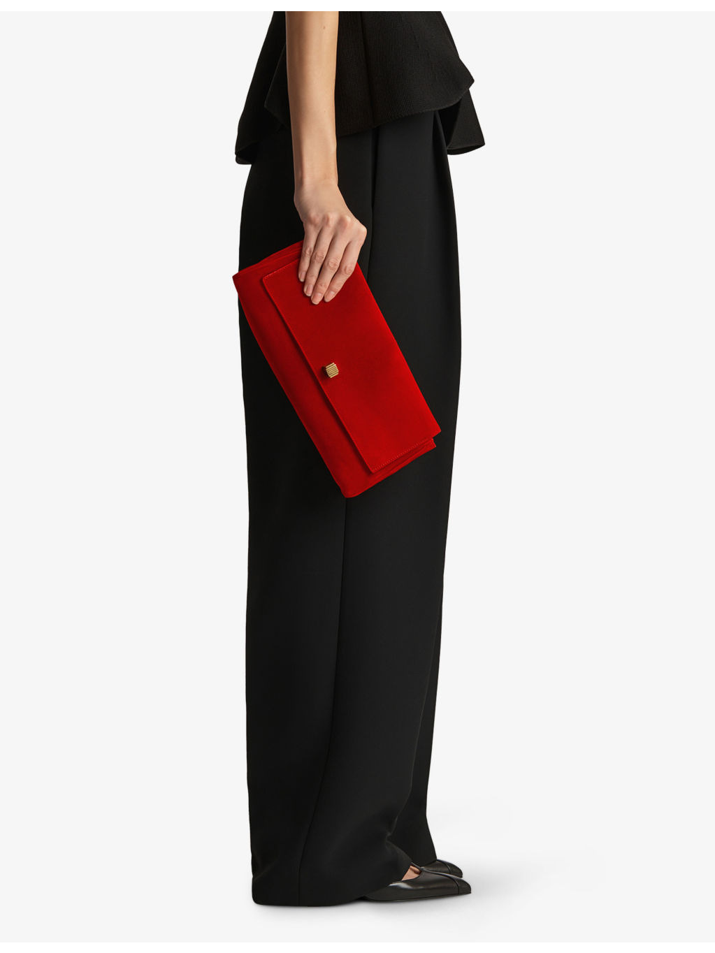 Audrey Suede Clutch Bag - 2