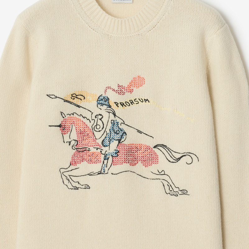 Burberry Cross Stitch EKD Wool Cashmere Sweater outlook