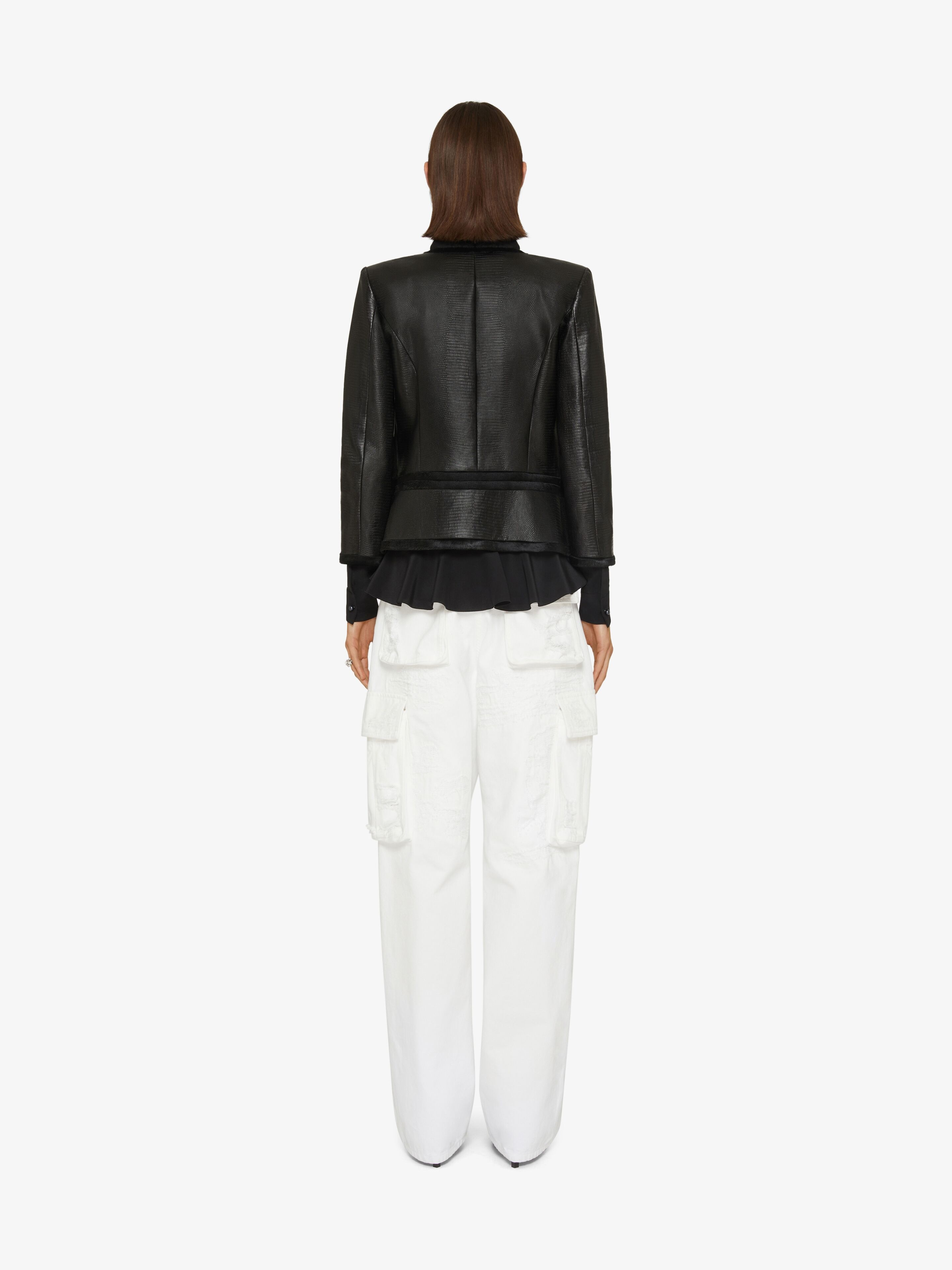 OVERSIZED CARGO PANTS IN DENIM - 4