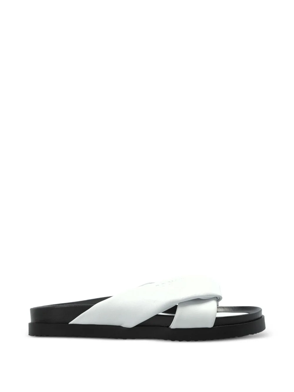 twisted leather sneakers - 1