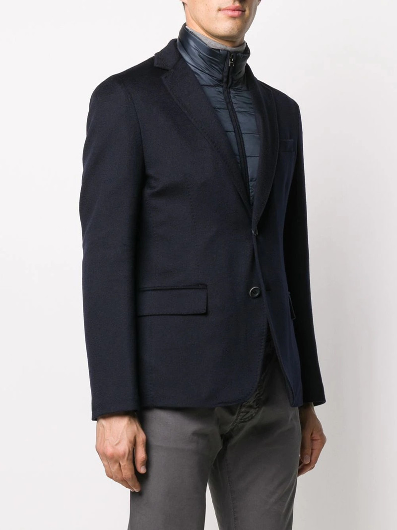 padded-detail single-breasted blazer 3