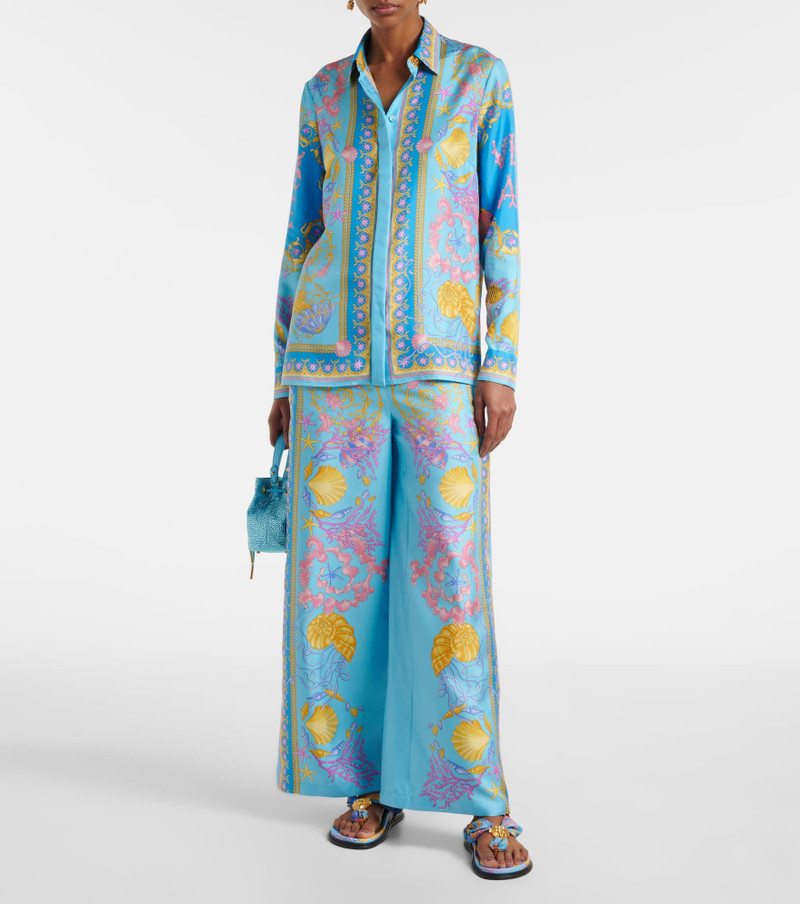 VERSACE Underwater Barocco silk twill shirt outlook