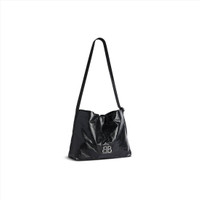 BALENCIAGA Men's Monaco Small East-west Hobo Bag in Black