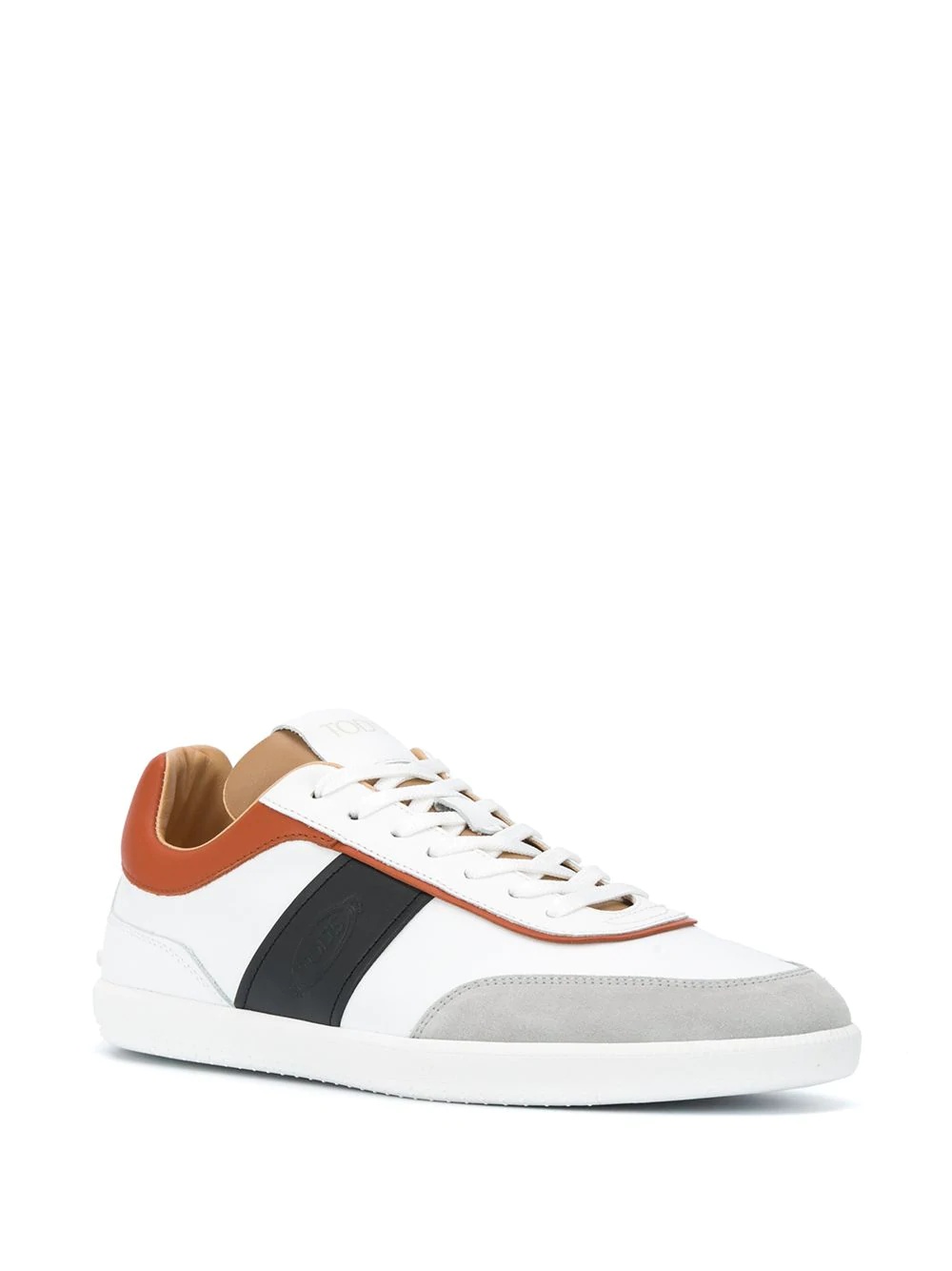 panelled low-top sneakers - 2