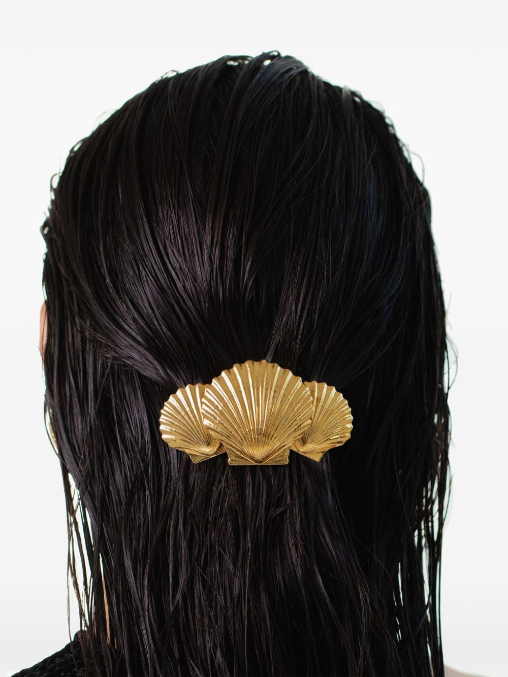 Caspian shell design barrette - 3