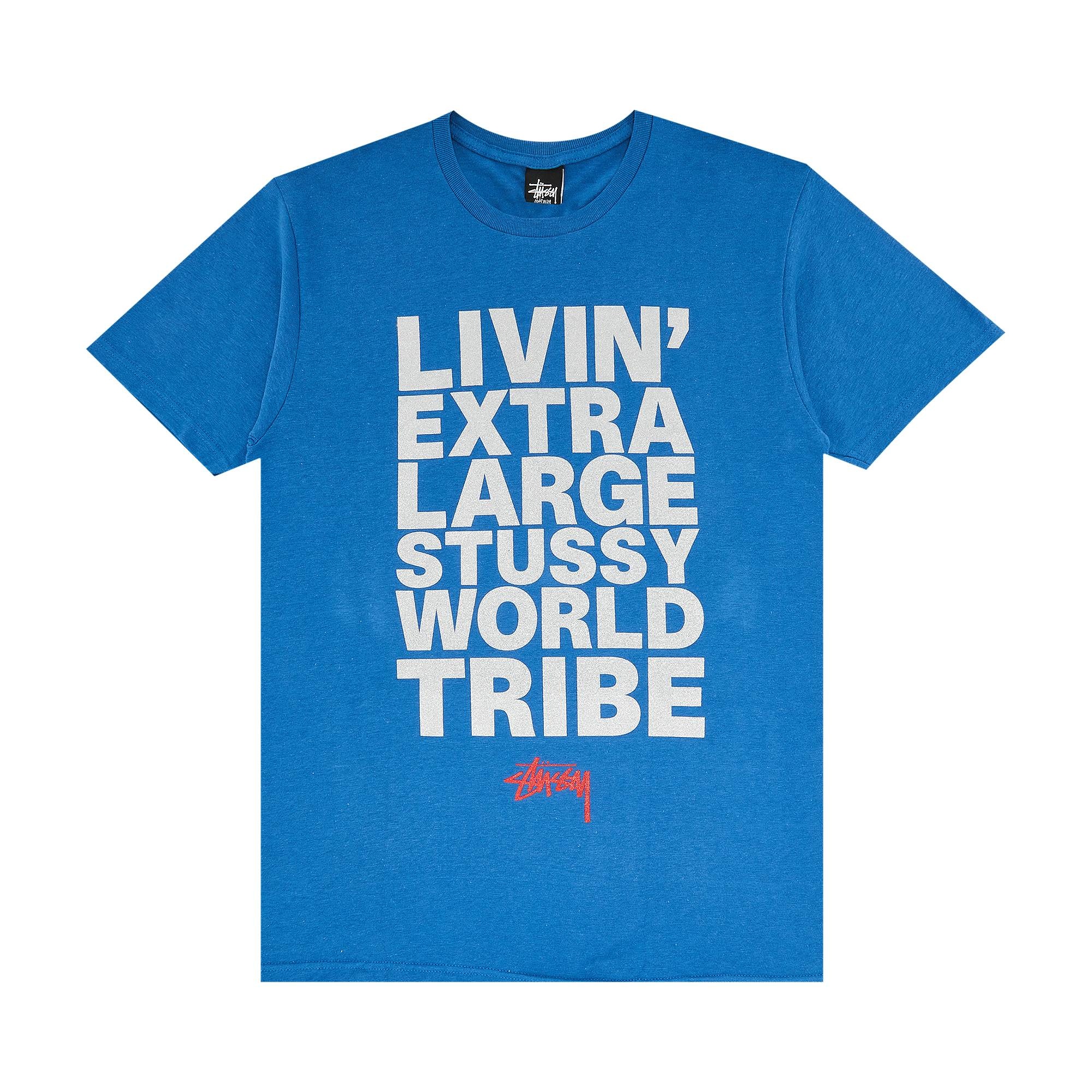 Stüssy Stussy Livin' XL Block Tee 'Blue' | REVERSIBLE