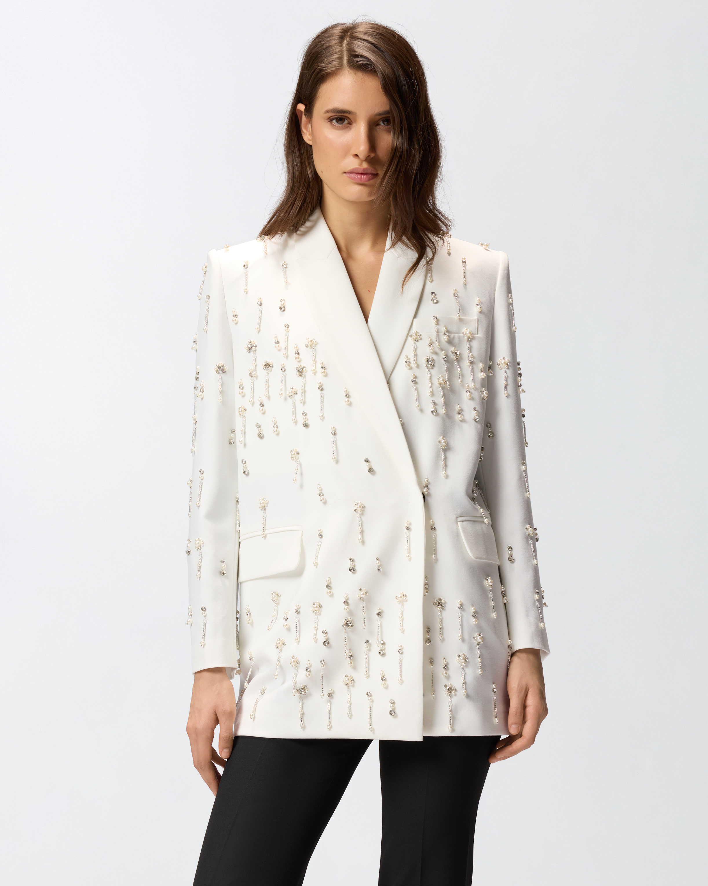 BLAZER WITH CRYSTALS AND PEARLS - 2