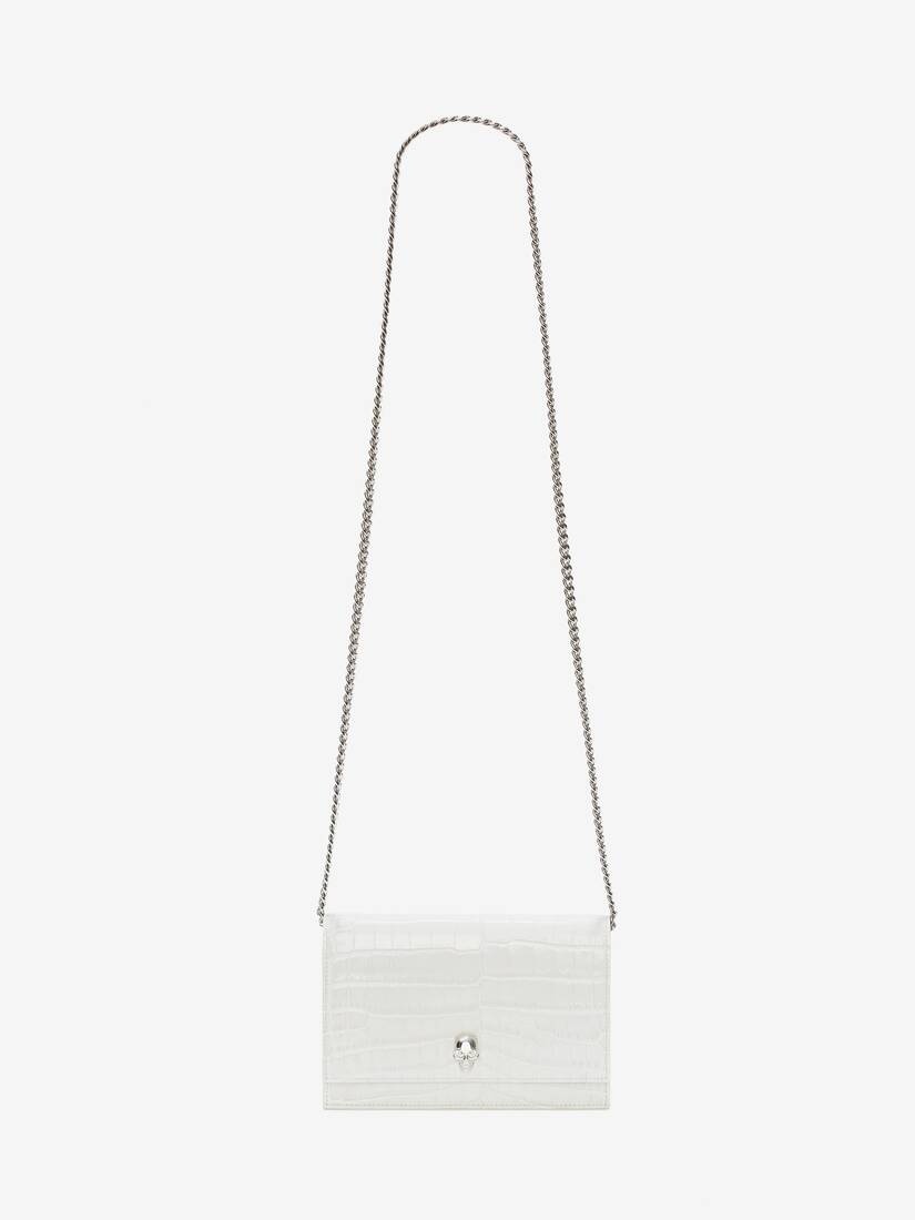 Women's Small Skull Bag in Bone - 5