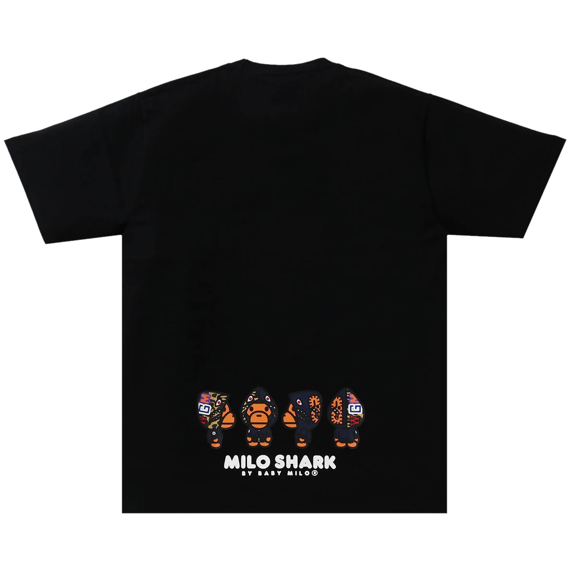 BAPE Milo Shark Tee 'Black/Navy' - 2