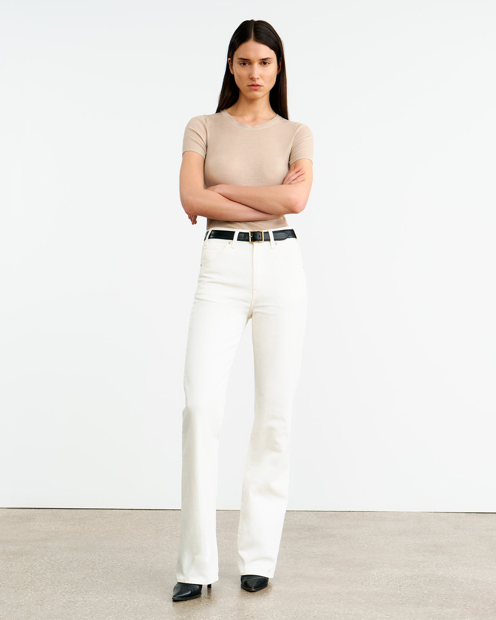 HETTIE SILK KNIT TEE - 4
