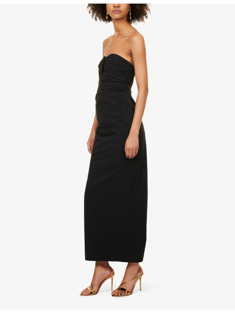Campbell Strapless Cotton-Blend Maxi Dress 3