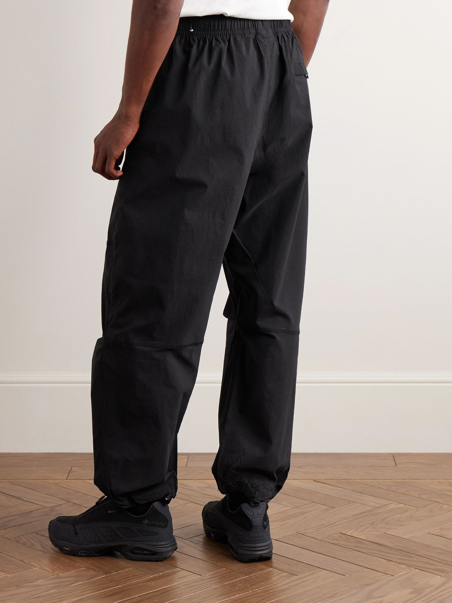 Tech Straight-Leg Nylon-Blend Drawstring Trousers Black - 4
