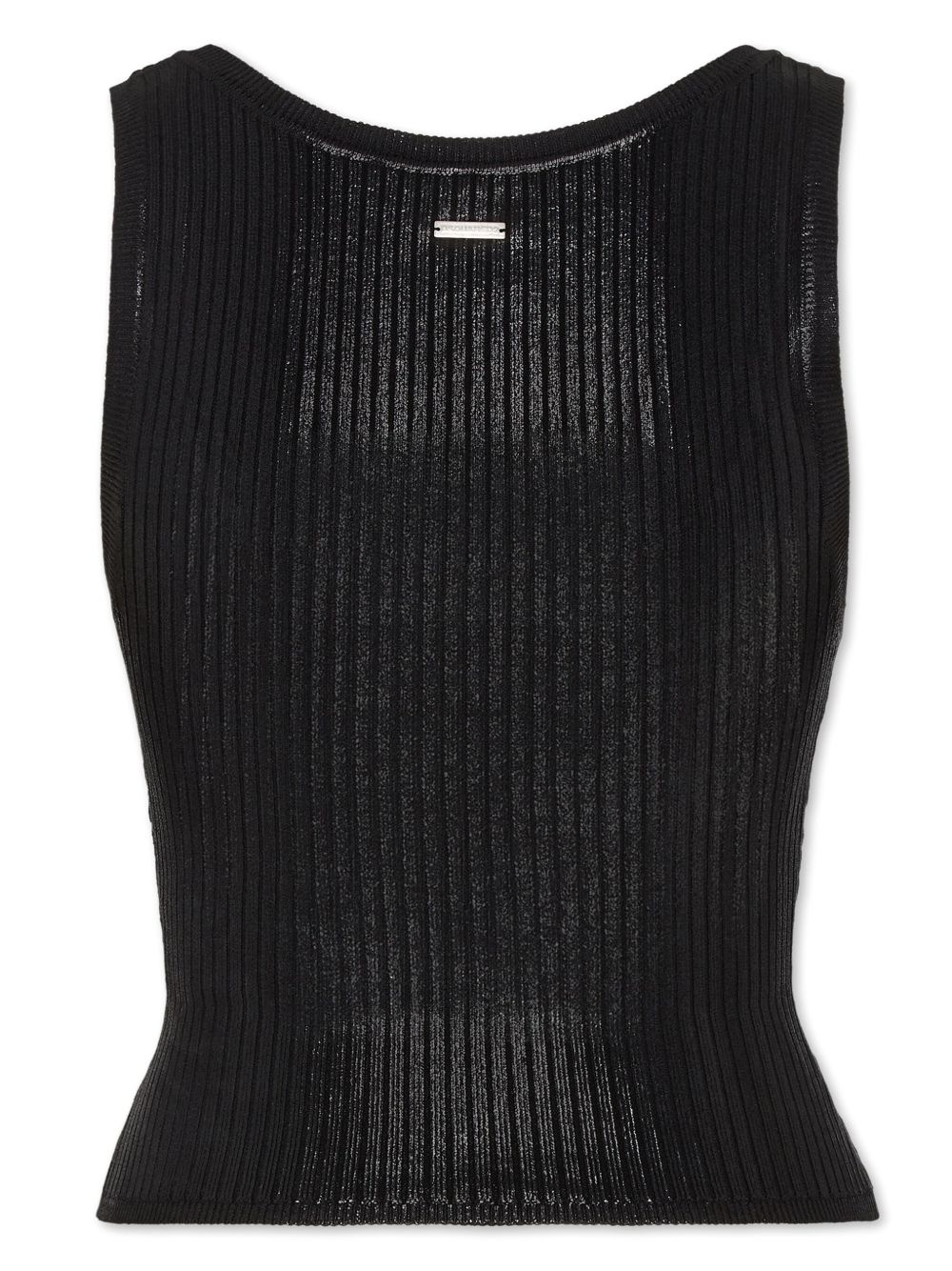 ribbed-knit top - 2