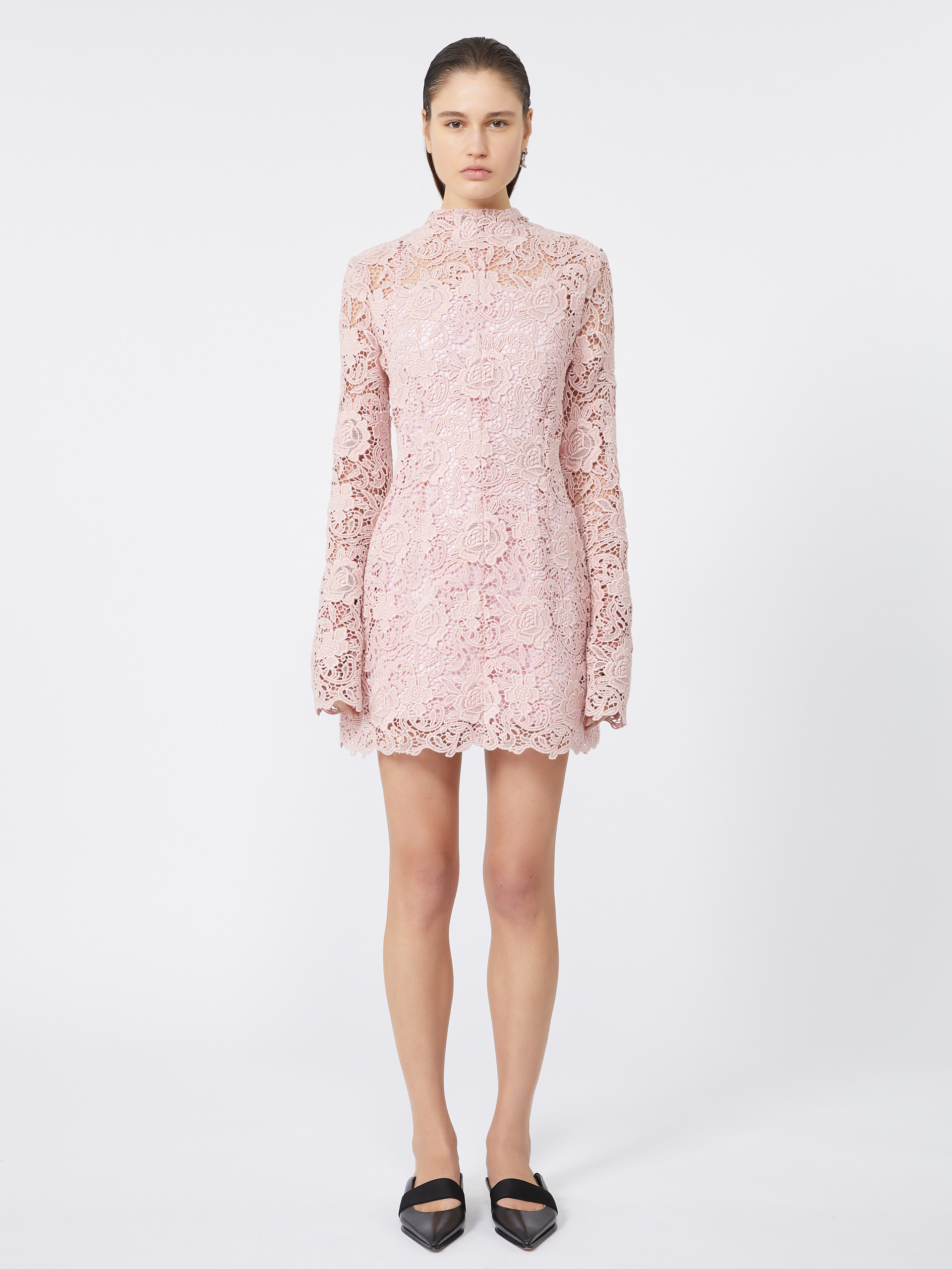 TEFRITE05 Short floral macramé dress - KLEPSYDRA CAPSULE - 3
