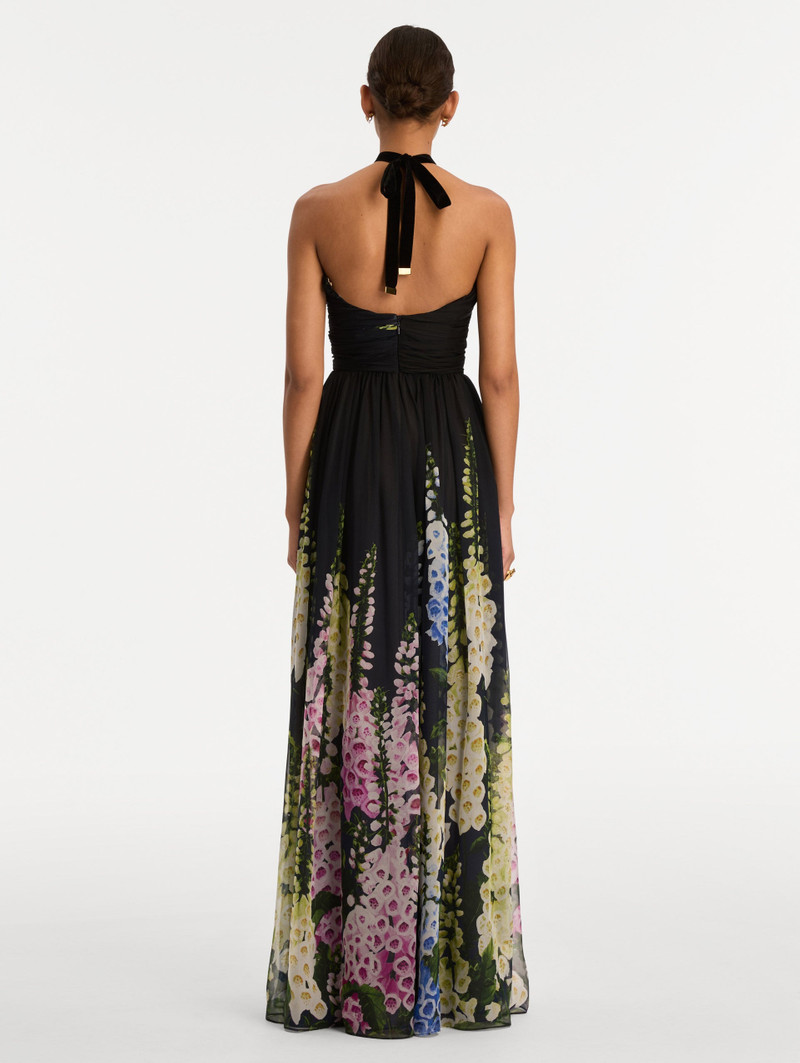 DEGRADÉ FOXGLOVE CHIFFON GOWN 3