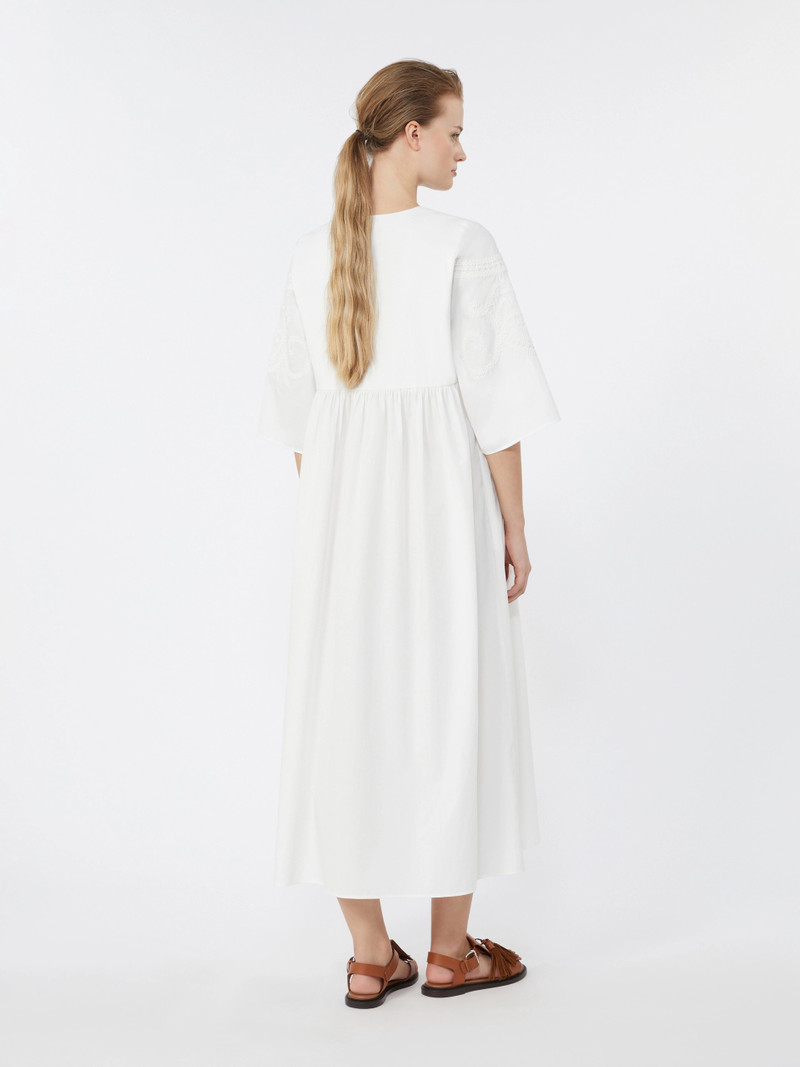 TILDE Soft cotton poplin dress - WHITE 4