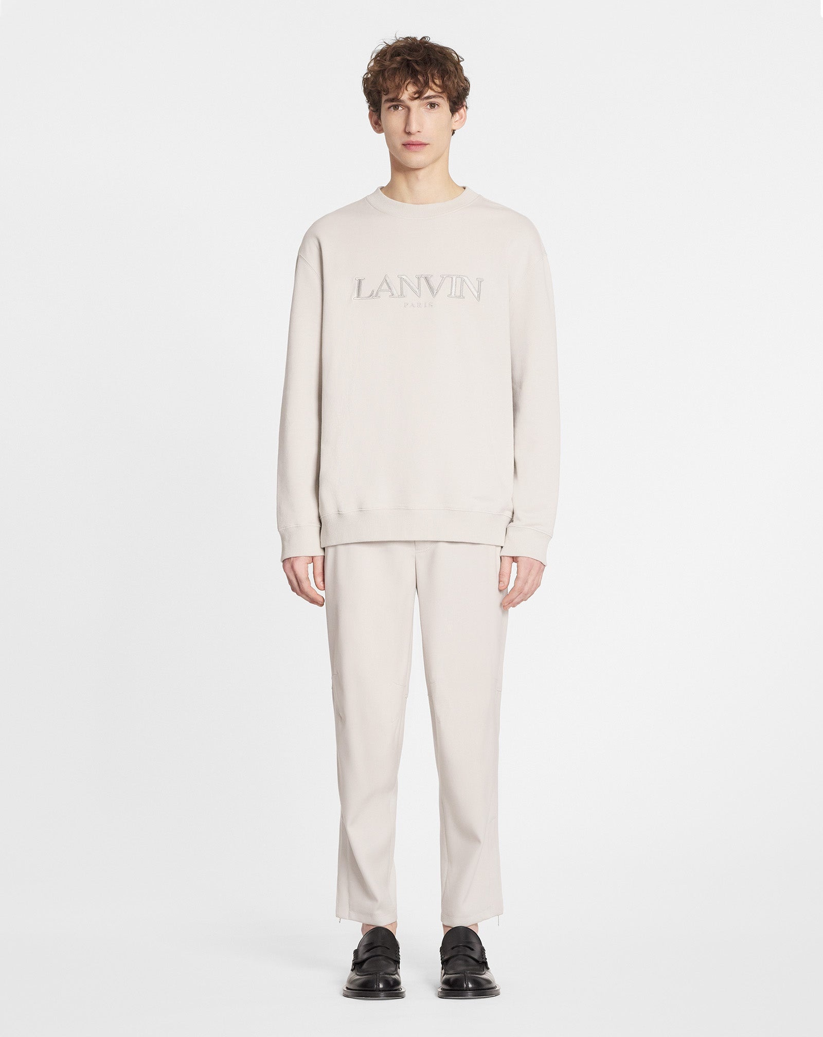 OVERSIZED EMBROIDERED LANVIN PARIS SWEATSHIRT - 2