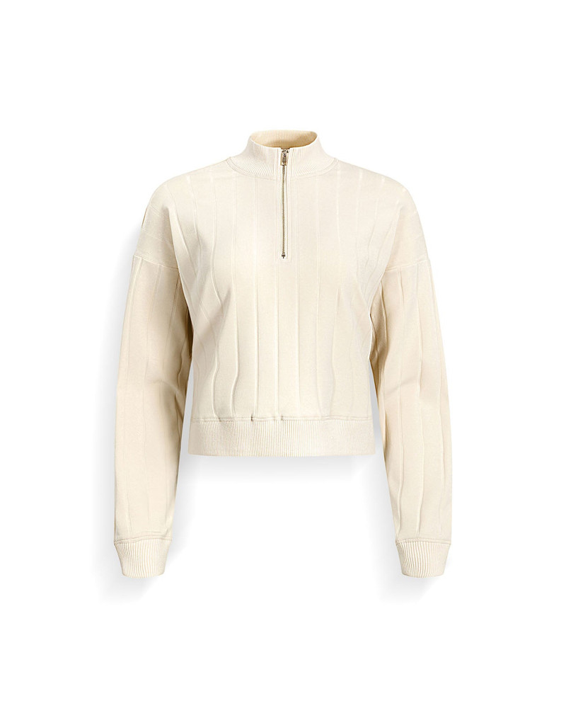 Splendid Splendid x @Cellajaneblog Wide Rib Quarter Zip outlook